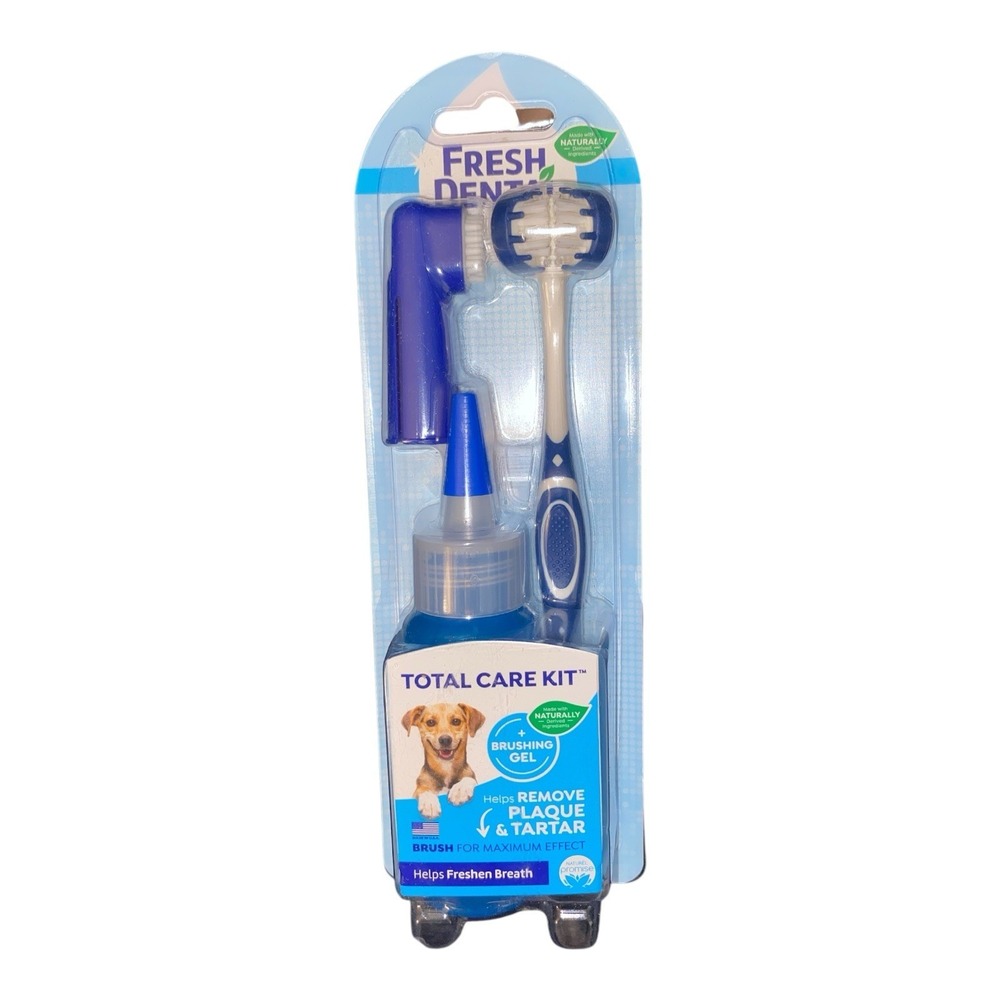 Fresh Dental Oral Care Dental Kit Dog Tooth Brush Pet Canine Odor Breath New